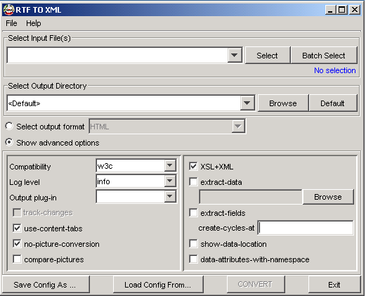 RTF TO XML Converter_screenshot