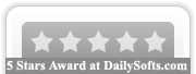 5 Stars Award at DailySofts.com for RTF TO XML Converter